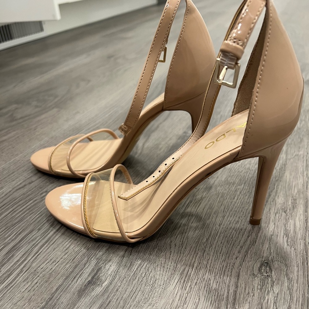 Aldo bone color heels.